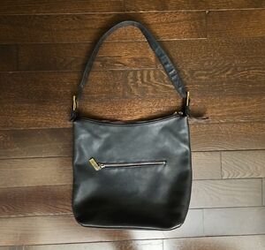 Ralph Lauren Black Leather Shoulder Bag